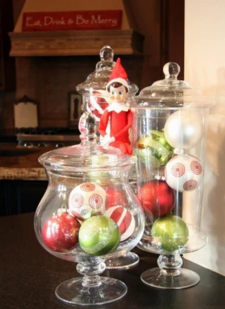 Χριστουγεννιάτικες κατασκευές: Χρησιμοποιώντας γυάλινα βαζάκια θα στολίσετε όμορφα το σπίτι σας