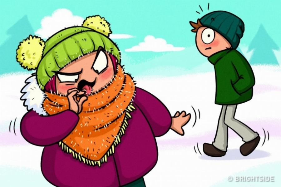 Δύσκολη η ζωή των γυναικών το χειμώνα: 15 σκίτσα που το αποδεικνύουν