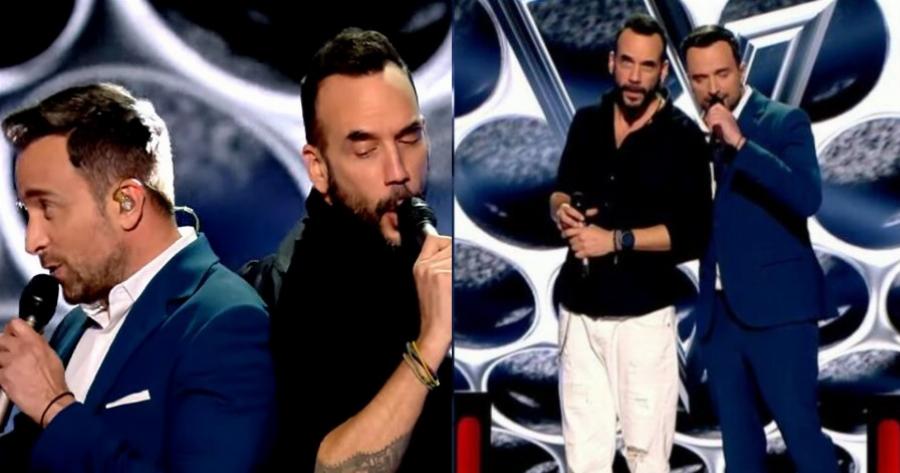 «Xαμός» στο πλατό του Τhe Voice με το ντουέτο Πάνου Μουζουράκη και Γιώργου Λιανού