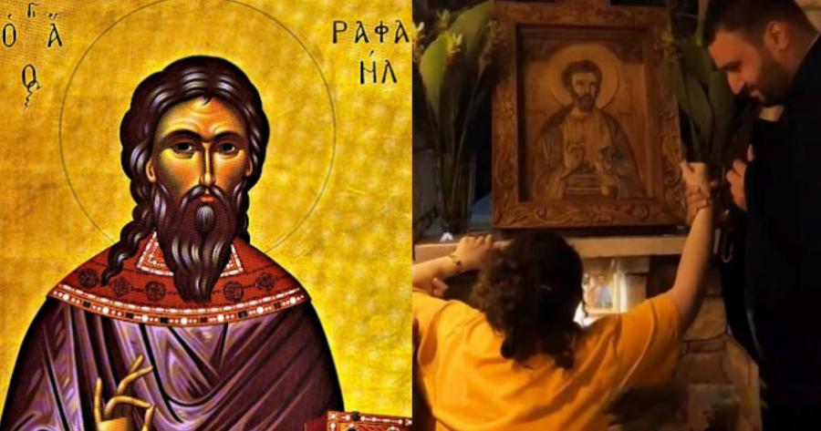 Άγιος Ραφαήλ: Μια απίστευτη ιστορία θεραπείας καρκίνου με μεταστάσεις – «Είδε σαν όραμα μπροστά της τον Άγιο»