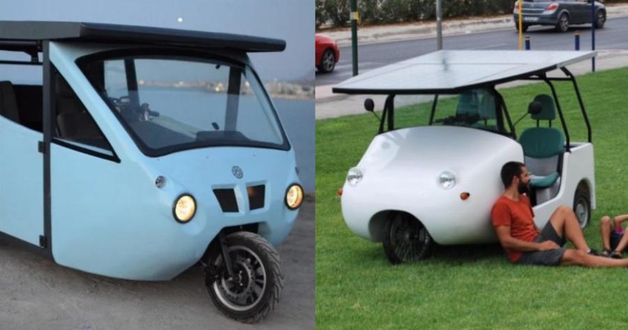 Ελληνικό ηλιακό αυτοκίνητο: Είναι ελληνικής κατασκευής, κοστίζει 6.500 ευρώ και έχει αυτονομία 190 χιλιόμετρα