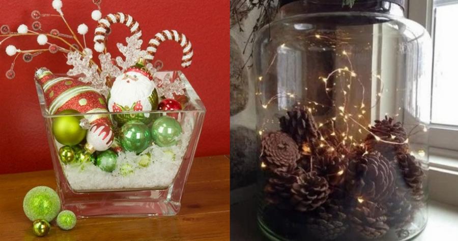 Χριστουγεννιάτικες κατασκευές: Χρησιμοποιώντας γυάλινα βαζάκια θα στολίσετε όμορφα το σπίτι σας