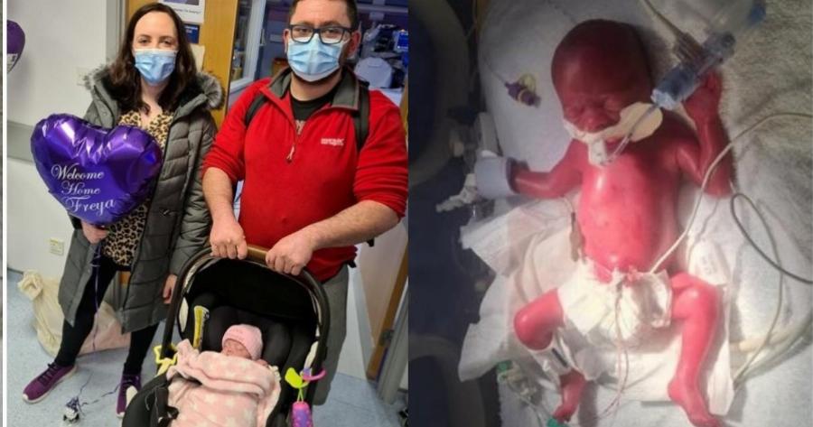 Mετά από σκληρή μάχη 125 ημερών πρόωρο μωρό θα κάνει Χριστούγεννα σπίτι του