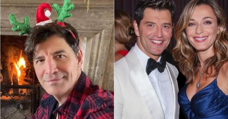 Η υπέροχη φωτογραφία του Σάκη Ρουβά με την Κάτια Ζυγούλη μαζί με τα 4 παιδιά τους μπροστά στο χριστουγεννιάτικο δέντρο