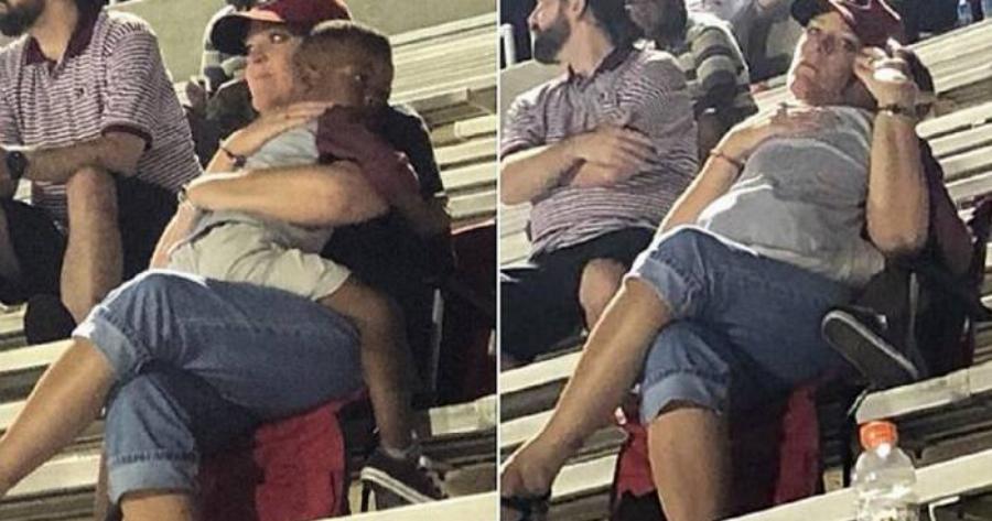 Έπεσε στην αγκαλιά άγνωστης γυναίκας κι εκείνη το κράτησε και το κοίμισε σαν να είναι δικό της παιδί