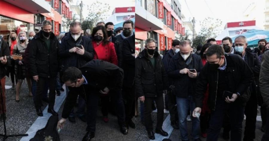 Αλέξης Τσίπρας: Άφησε 5 ευρώ σε πλανόδιο μουσικό στο Περιστέρι