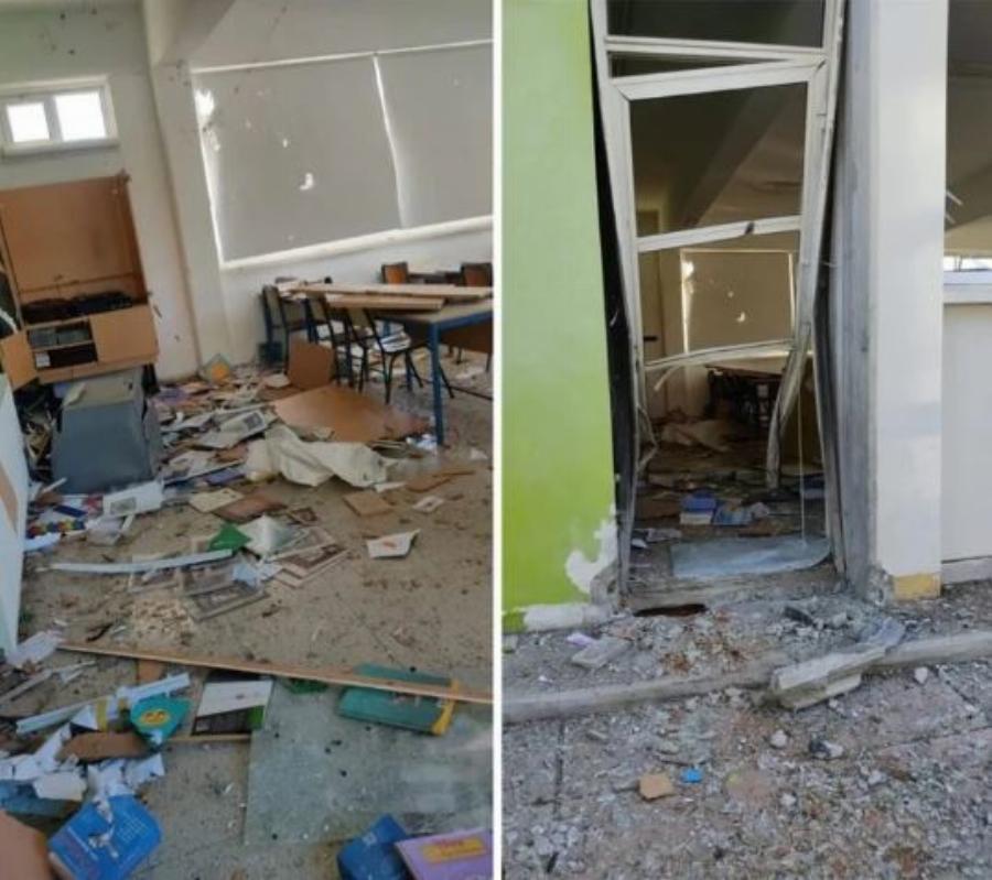 Αντιεμβολιαστές έβαλαν βόμβα σε Δημοτικό Σχολείο και έγραψαν απειλητικά συνθήματα στους τοίχους