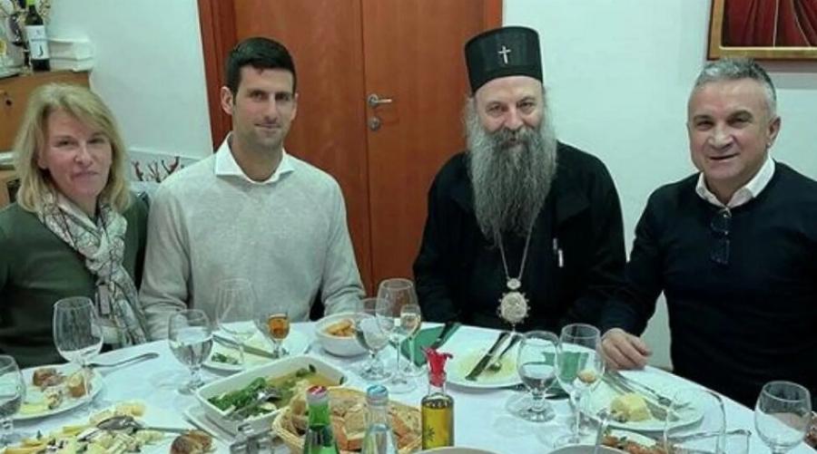 Νόβακ Τζόκοβιτς: Πήρε την ευλογία του Πατριάρχη Σερβίας – Ήταν παρών στη λειτουργία για τον Άγιο Σάββα