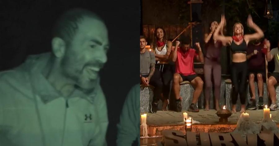 Αποχώρησε ο Βαλάντης  από το Survivor χωρίς να χαιρετήσει και πέταξε στη φωτιά την κόκκινη μπαντάνα
