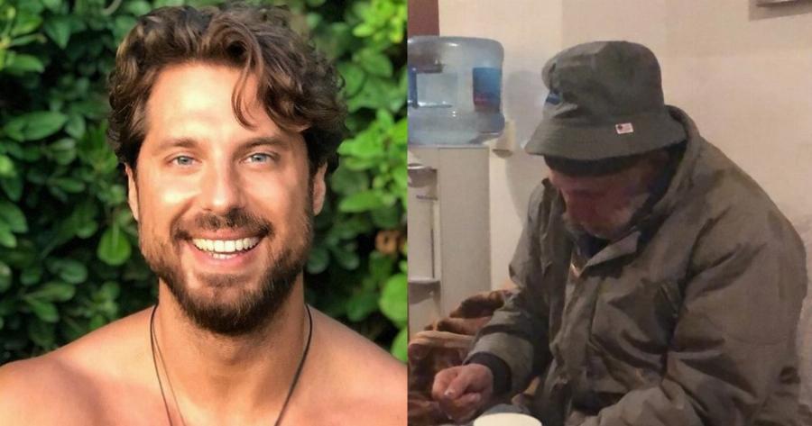 Απλά προσκυνάμε: Ο Νάσος Παπαργυρόπουλος φιλοξενεί άστεγο στο σπίτι του λόγω κακοκαιρίας