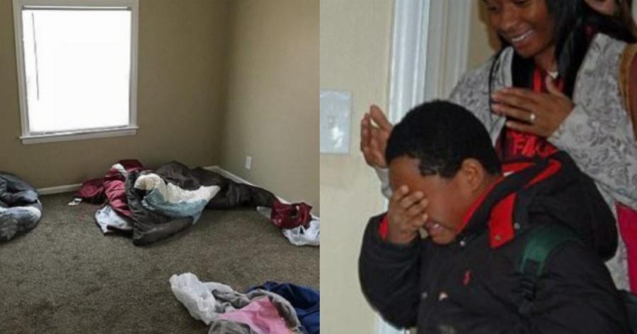 Συγκλονιστική ιστορία:Άστεγο 8χρονο αγόρι ξεσπάει σε κλάματα μόλις αντικρίζει το πρώτο του κρεβάτι