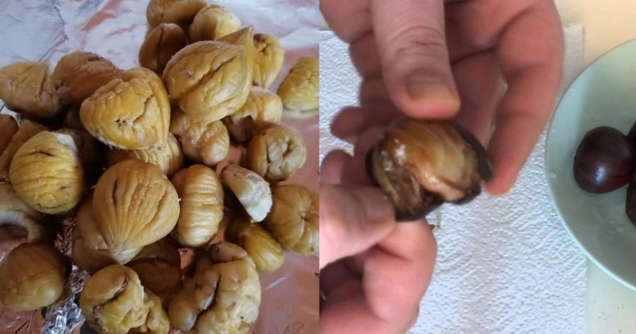 Ο τρόπος για να καθαρίσετε το κάστανο, με μία μόνο κίνηση χωρίς να το χαλάσετε