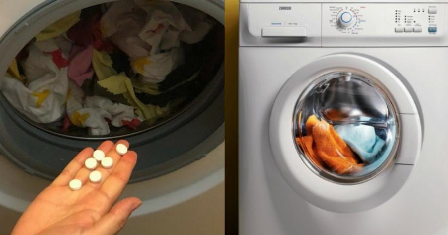 Ασπιρίνη στο πλυντήριο ρούχων – Το αποτέλεσμα; Θα σας αφήσει έκπληκτους
