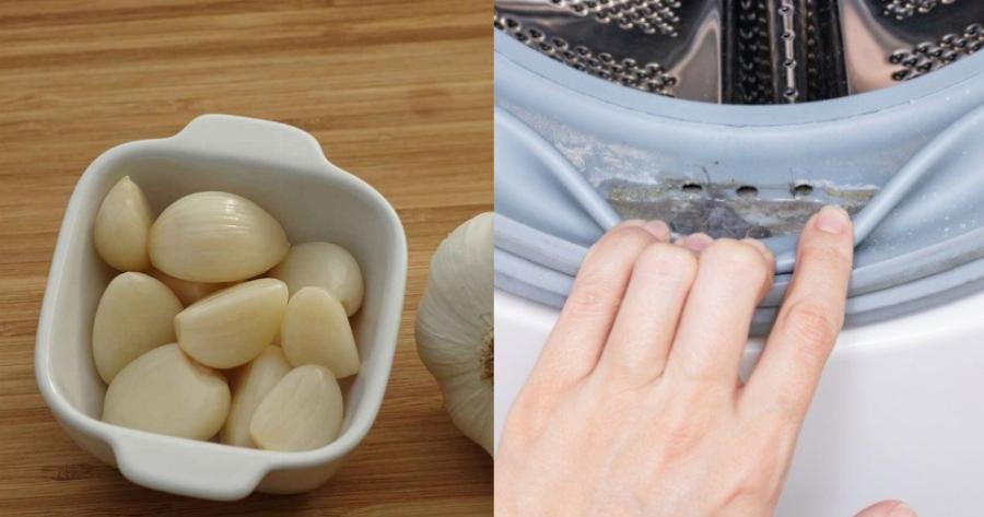 Η λύση είναι το σκόρδο για να απομακρύνετε την μούχλα από το πλυντήριο