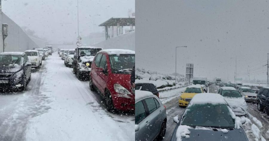 Αττική οδός σήμερα: Οδηγοί με οικογένειες 5 ώρες εγκλωβισμένοι – Μωρά κλαίνε, γυναίκες λιποθυμούν