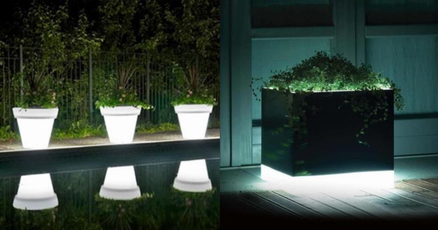 Ο τρόπος για να φτιάξετε φωτιζόμενες γλάστρες για μια ονειρεμένη ατμόσφαιρα στο μπαλκόνι ή την αυλή σας