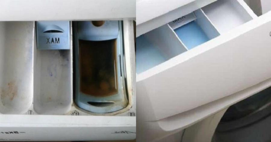 Ο τρόπος για να καθαρίσει η μούχλα από το συρτάρι στο πλυντήριο