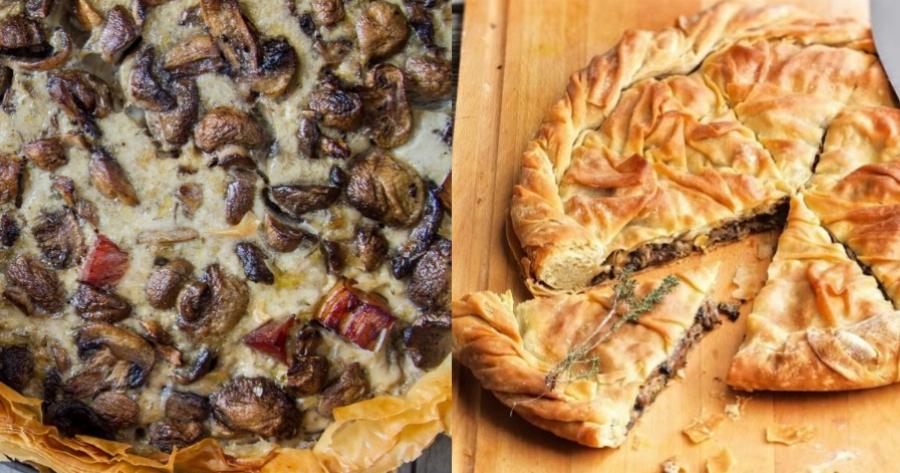 Μανιταρόπιτα: Γρήγορη, χωρίς φύλλο, για κάθε στιγμή της ημέρας