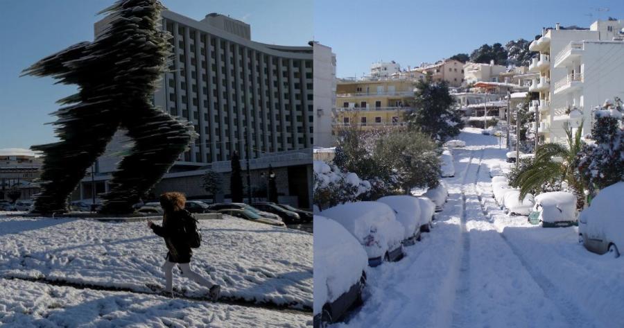 Χιόνια στην Αττική τις επόμενες ώρες: Οι περιοχές που θα σαρώσει η κακοκαιρία