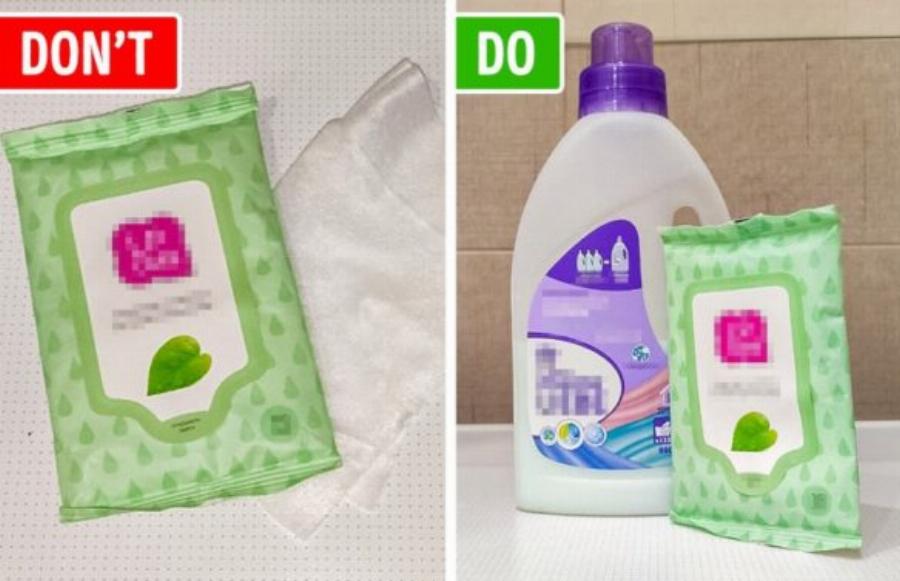 Τι θα συμβεί στα ρούχα σας αν βάλετε ένα μωρομάντηλο μέσα στο πλυντήριο