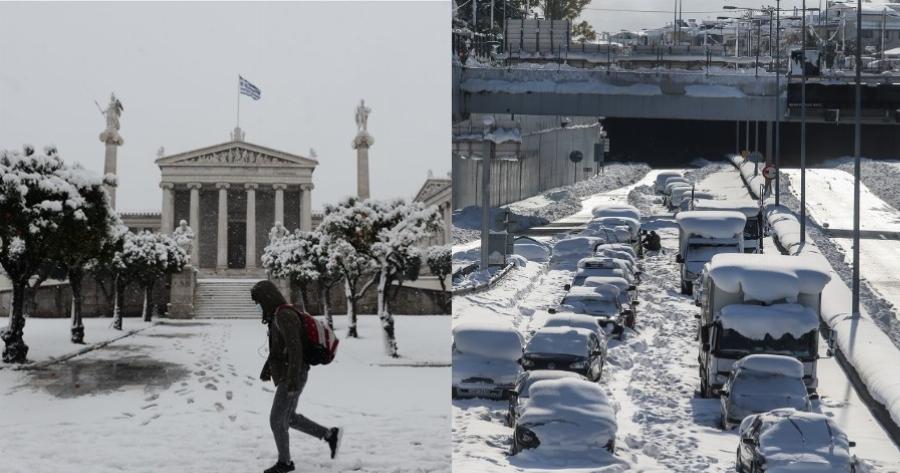 Έκτακτο δελτίο επιδείνωσης καιρού: Ξανά και πυκνές χιονοπτώσεις, μποφόρ, βροχές και καταιγίδες