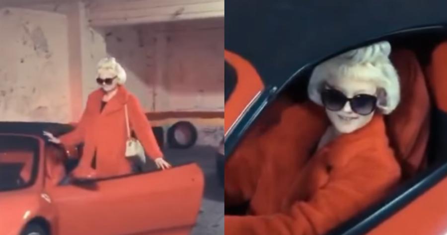 «Είμαι στα καλύτερά μου»: Η Τζούλια Αλεξανδράτου με Ferrari στο Κολωνάκι