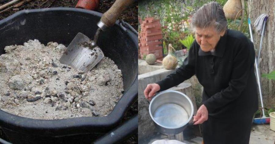 Στάχτη: Φτιάχνει το καλύτερο απορρυπαντικό γενικής χρήσης, επουλώνει τις πληγές και διώχνει τις άσχημες μυρωδιές