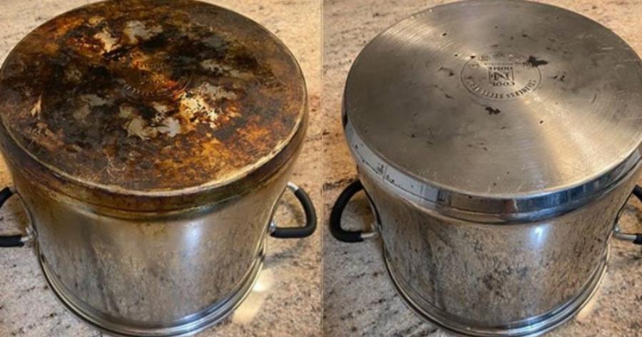 Το έξυπνο κόλπο για να καθαρίσετε εύκολα τα καμένα λίπη από το λάδι στο ταψί χωρίς να πονέσουν τα χέρια σας