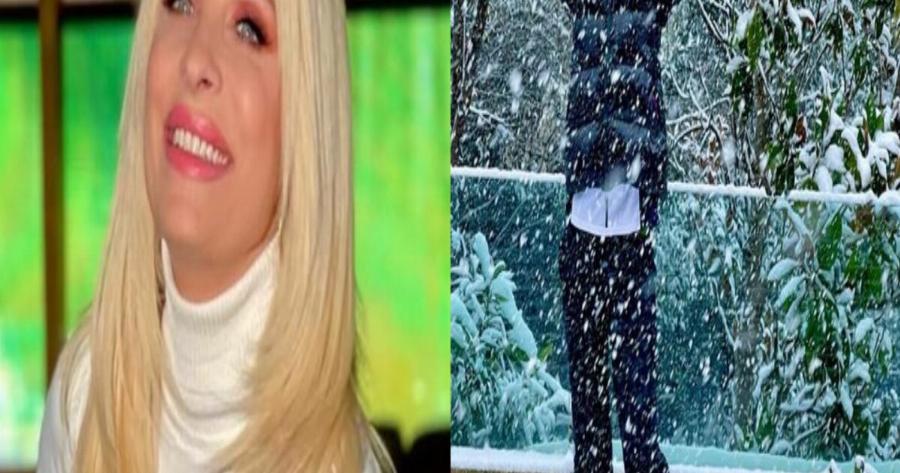 Ελένη Μενεγάκη: Οι φωτογραφίες από τον χιονισμένο κήπο της – Ξετρελαμένη με το χιόνι η παρουσιάστρια