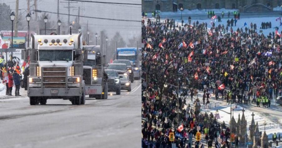 Καναδάς: Παγκόσμια εξέγερση προκαλεί η πορεία των φορτηγατζήδων