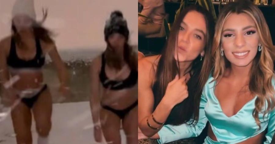 Καρολίνα Καλύβα και Μαριαλένα Ρουμελιώτη έβγαλαν τα ρούχα τους έκαναν γυμναστική μέσα στα χιόνια