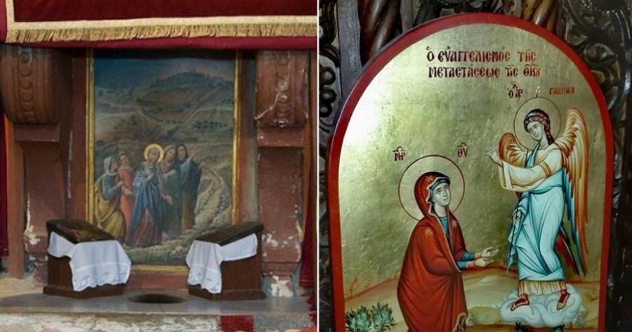 Το σημείο όπου η Παναγία πήρε το μήνυμα για την κοίμηση της από τον Αρχάγγελο Γαβριήλ