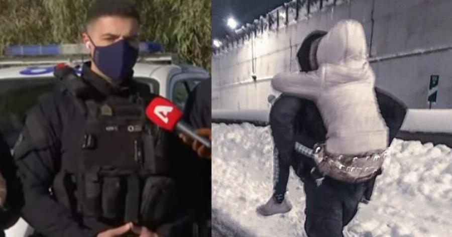 «Ηταν σαν να κουβαλάω το δικό μου παιδί»: Ο αστυνομικός που μετέφερε το εγκλωβισμένο κοριτσάκι