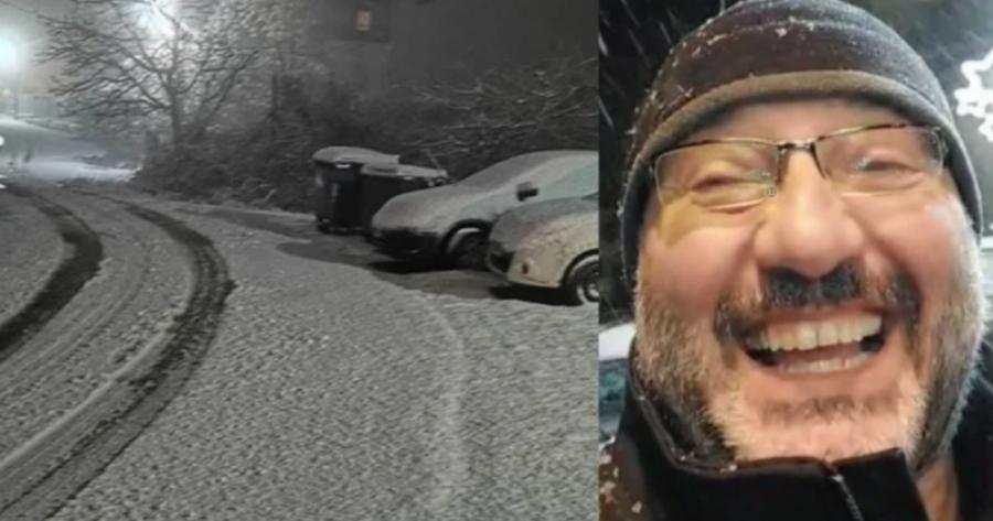 Σάκης Αρναούτογλου: Έκανε live μετάδοση τα χιόνια στην Θεσσαλονίκη και «έριξε» το Facebook