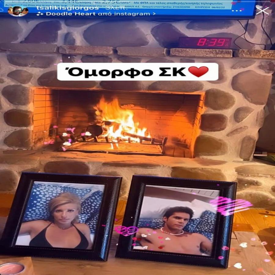 Γιώργος Τσαλίκης: Το πανέμορφο πέτρινο τζάκι που έχει στην κρεβατοκάμαρα του