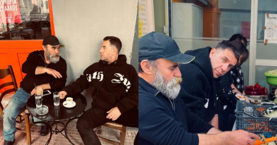 «Η καλύτερη Τσικνοπέμπτη της ζωής μου»: Ο Μαζωνάκης μαγειρεύει για τους άστεγους και το Ίντερνετ του βγάζει το καπέλο