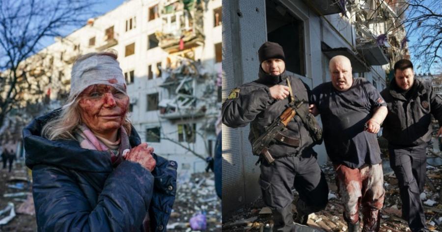 Βομβάρδισαν αμάχους στην Ουκρανία – Ανείπωτος θρήνος για τους νεκρούς