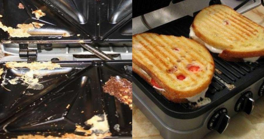 Τοστιέρα: Το έξυπνο κόλπο για να μην κολλάει το τυρί στις πλάκες και να είναι πάντα καθαρή