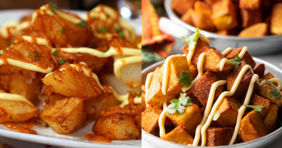 Γρήγορη συνταγή: Πεντανόστιμες σπιτικές πατάτες bravas με σος γιαούρτι