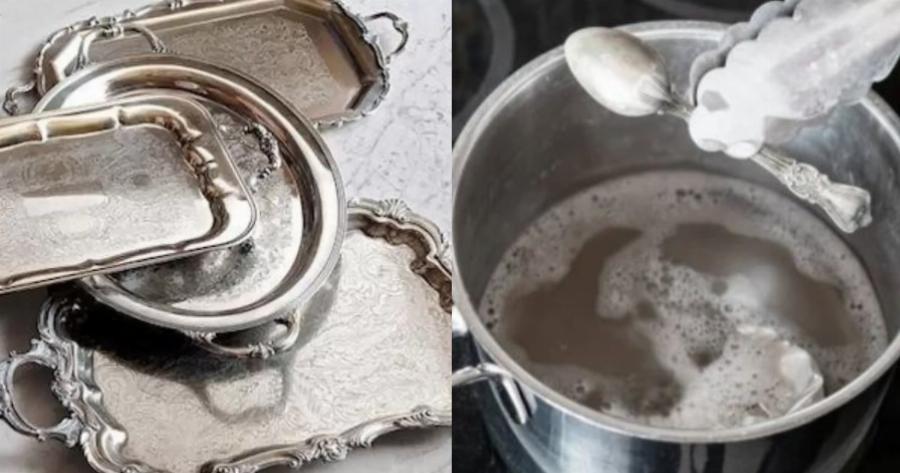 Το εύκολο σπιτικό κόλπο για ένα σωστό γυάλισμα των ασημικών και μόνο με 1 υλικό