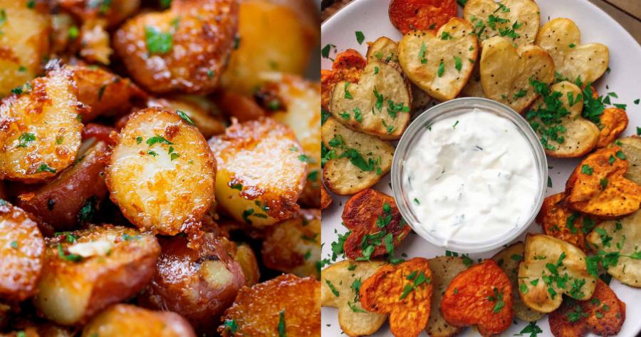 Μοναδικές πατάτες φούρνου: Εύκολη συνταγή με σως σκόρδου – Τραγανές απ᾽ έξω, μαλακές από μέσα