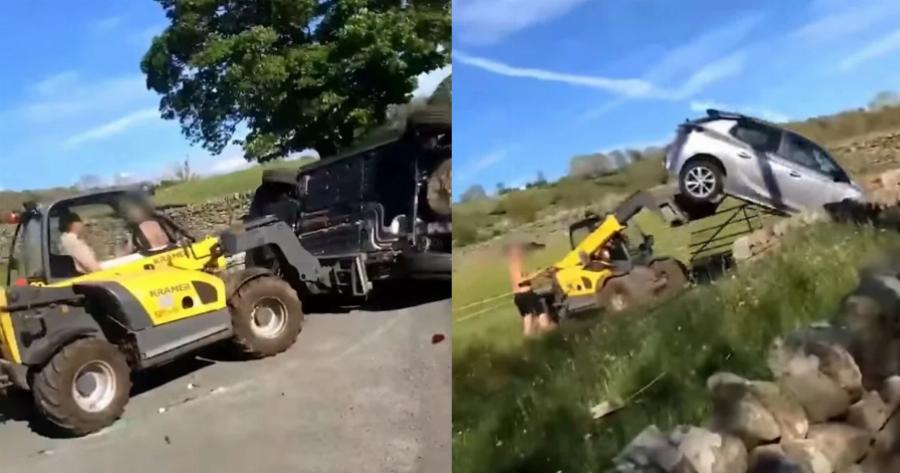 Απίστευτο περιστατικό: Αγρότης κατέστρεψε αμάξι με κλαρκ, επειδή του μπλόκαρε την είσοδο και το δικαστήριο τον έκρινε αθώο