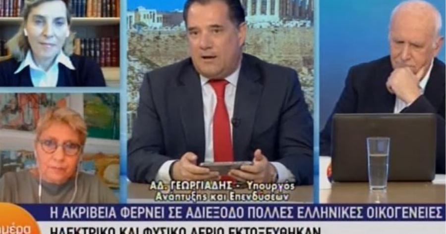 Άδωνις Γεωργιάδης σε δημοσιογράφο: «Σταματήστε την κλάψα κυρία μου, μείον 39% έχουν τα αγγούρια»