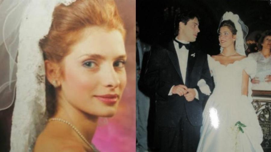 Ελένη Μενεγάκη: Σπάνιες φωτογραφίες από τον πρώτο σύντροφο της και τον γάμο της στα 21