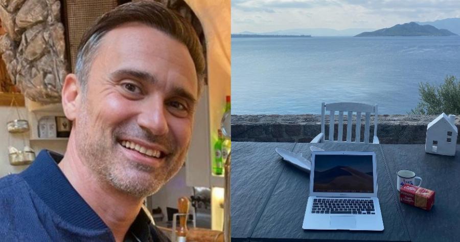 Γιώργος Καπουτζίδης: Το μίνιμαλ και μοντέρνο εξοχικό στην Αίγινα με θέα όλο τον Αργοσαρωνικό