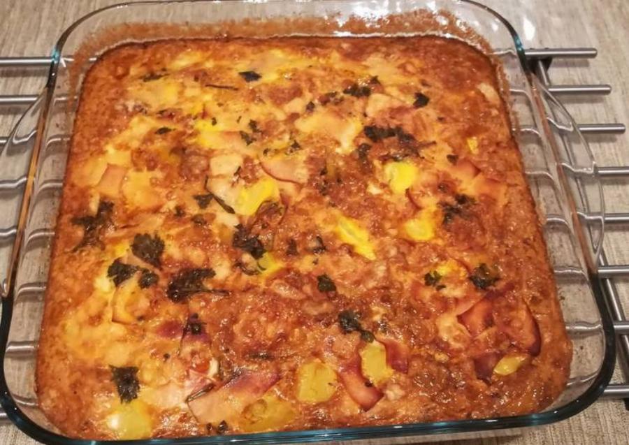 Συνταγή: Γρήγορη και νόστιμη ομελέτα στο φούρνο σαν πίτσα, έτοιμη σε 5 λεπτά