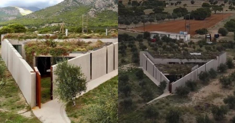 Κορινθία: Το τριγωνικό σπίτι που βασίζεται στο Πυθαγόρειο θεώρημα και το εσωτερικό του εντυπωσιάζει