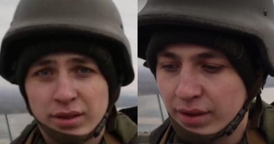 Ραγίζει καρδιές 21χρονος στρατιώτης στην Ουκρανία που κλαίει φοβισμένος για την οικογένεια του