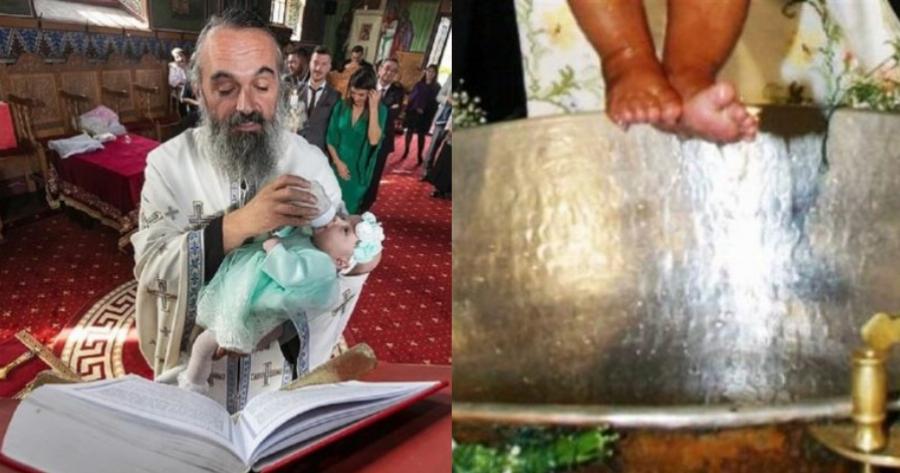 Ιερέας: Ταΐζει το μωρό που μόλις βάφτισε!