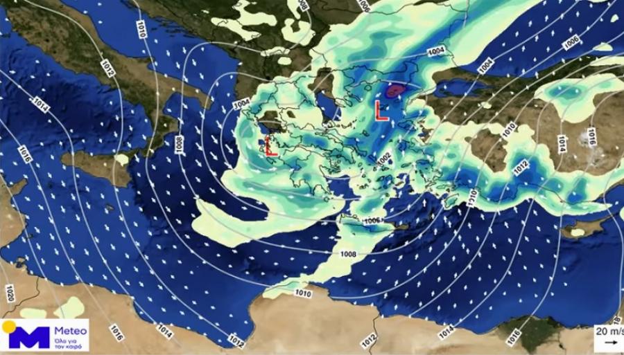 Έκτακτο δελτίο, οι 4 περιοχές που θα επηρεαστούν από τη νέα κακοκαιρία – Προειδοποίηση Σάκη Αρναούτογλου